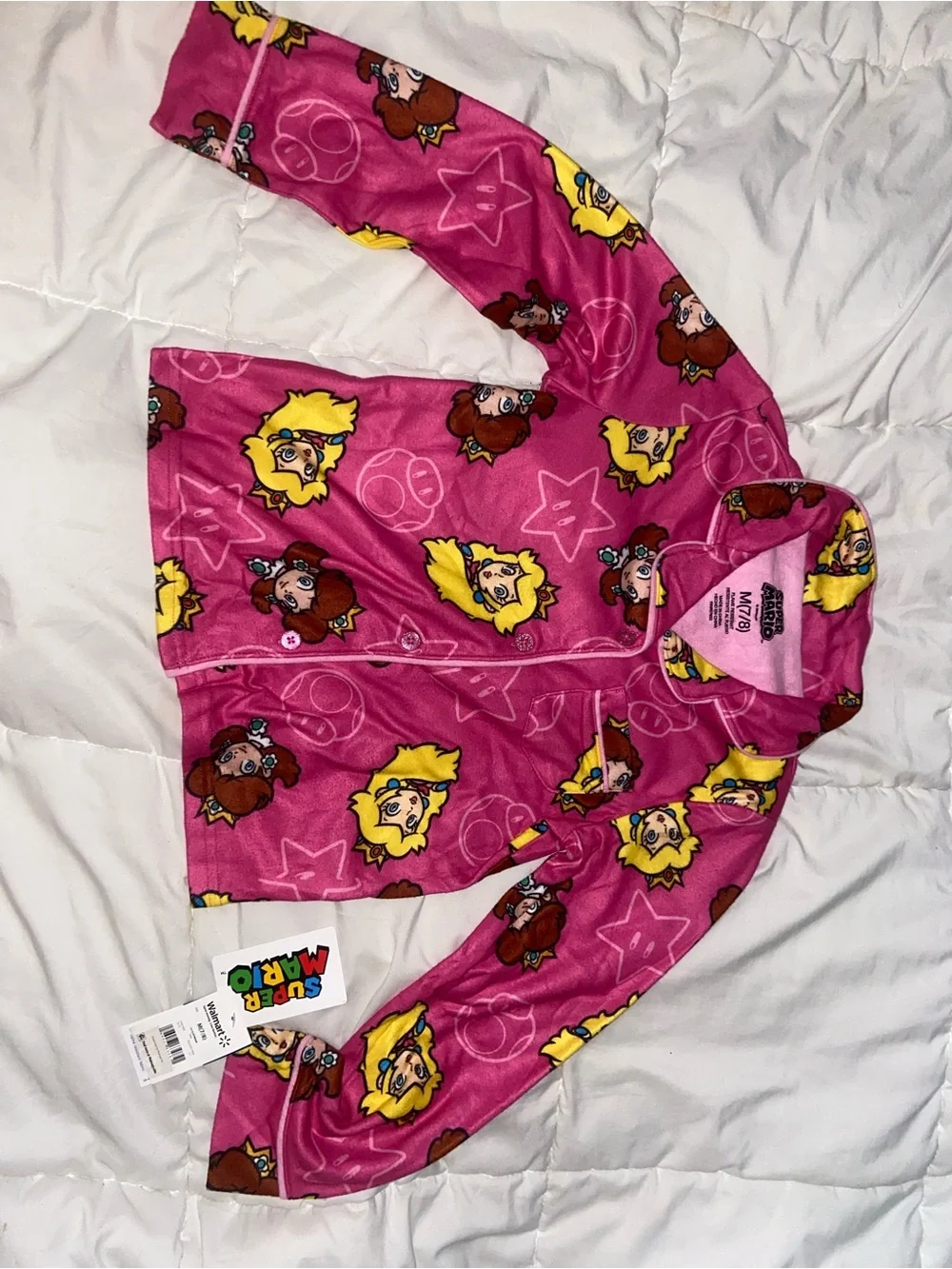 Nintendo Girls Pink Princess Print Pajama Set